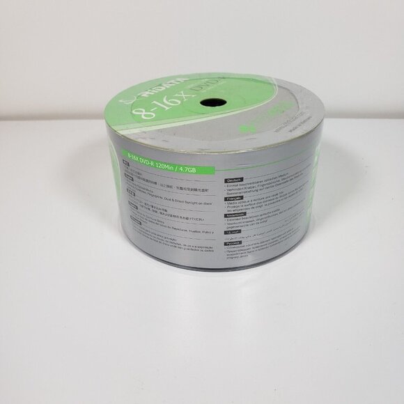 RiDATA DVD-R 8-16X 120min 4.7g 50 Pack Vintage SEALED BRAND NEW!!! - Picture 5 of 5